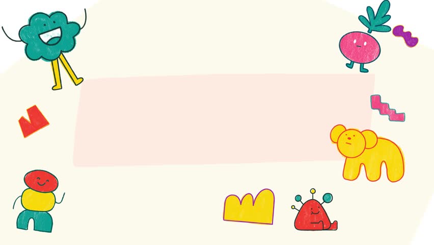 Colorful, cute, start, lesson, music, children