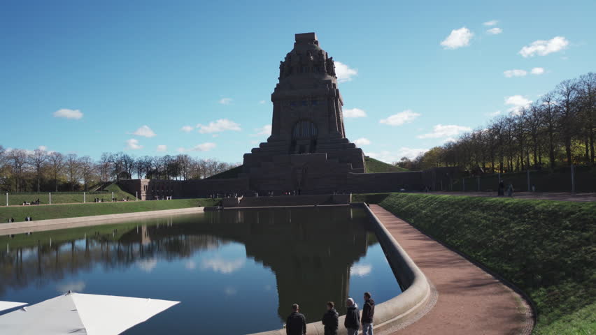Leipzig Battle of the Nations Monument in German Volkerschlachtdenkmal. Leipzig, germany - 2 nov 2025