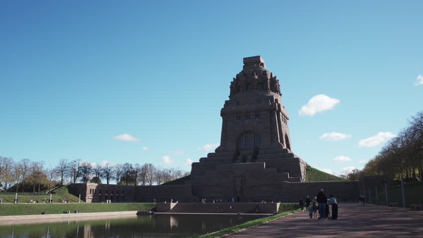 Leipzig Battle of the Nations Monument in German Volkerschlachtdenkmal. Leipzig, germany - 2 nov 2025