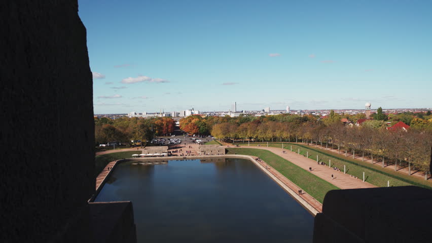 Leipzig Battle of the Nations Monument in German Volkerschlachtdenkmal. Leipzig, germany - 2 nov 2025