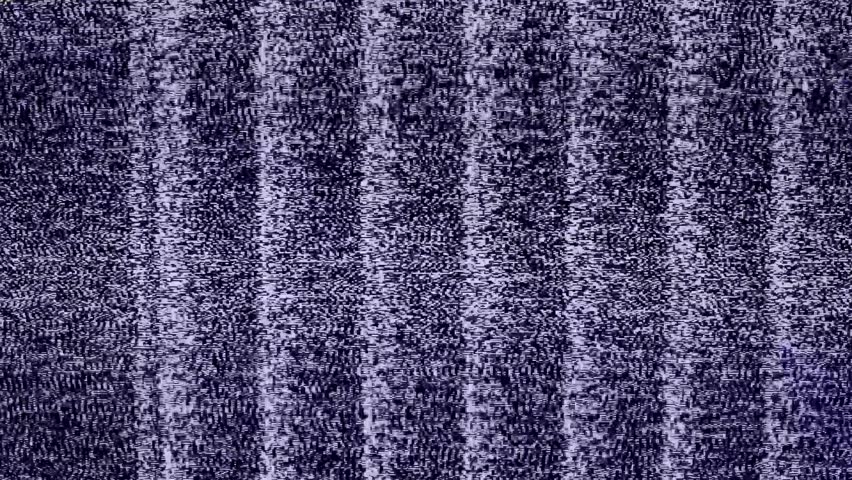 This 4K video features a high-resolution visual effect (VFX) of glitch noise and static television interference. Mimicking a bad signal or a damaged digital file, the footage displays horizontal stripes, chromatic aberration, and textural distortion typical of an old CRT screen. This versatile asset is designed for video editors, motion designers, and content creators to use as a stylish transition, background for logo reveals, or to create a "retro-tech" aesthetic. Perfect for projects involving cybersecurity, horror, sci-fi, or experimental music videos.