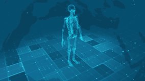Futuristic Digital Human Skeleton Anatomy with Medical Data Interface - Powered by Shutterstock - Get 15% off with code: PIKWIZARD15