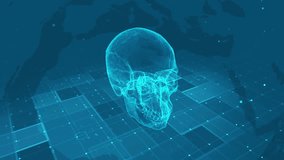 Futuristic Digital Human Skull Anatomy with Medical Data Interface - Powered by Shutterstock - Get 15% off with code: PIKWIZARD15
