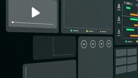 Digital screen showing positive financial trends with prominent green bar graphs and various data visualization modules. - Powered by Shutterstock - Get 15% off with code: PIKWIZARD15