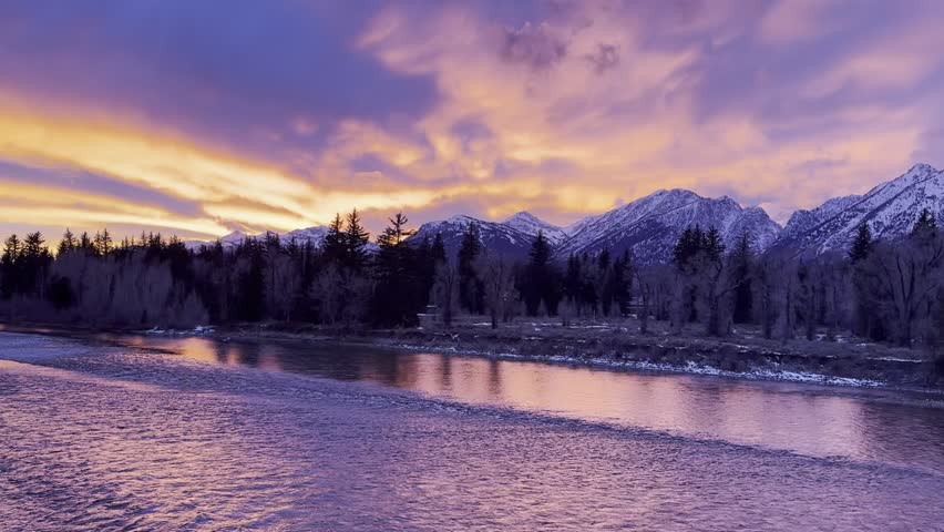 Golden Hour at Grand Teton National Park, Wyoming