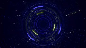 Futuristic Cyber Security Data Processing Interface with Circular HUD Elements - Powered by Shutterstock - Get 15% off with code: PIKWIZARD15