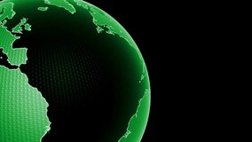 Green digital earth globe rotating futuristic background - Powered by Shutterstock - Get 15% off with code: PIKWIZARD15