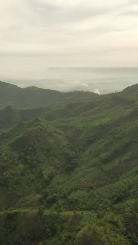 Aerial drone footage showcasing a wide view of rolling green hills and a natural valley landscape under soft morning light. Layers of lush vegetation cover the hillsides, creating organic patterns and textures across the terrain. Thin mist and light fog gently drift above the valley, adding depth and a calm, atmospheric mood to the scene. The landscape appears peaceful and untouched, emphasizing the beauty of nature and open countryside.
This scenic aerial view is ideal for projects related to nature, travel, tourism, environment, and outdoor themes. The smooth hills, green tones, and wide panoramic perspective make the footage suitable for cinematic edits, documentaries, presentations, advertisements, and digital backgrounds. The natural lighting and soft haze enhance the sense of tranquility, freedom, and space.
The video works well as a visual metaphor for growth, harmony, sustainability, exploration, and connection with nature. It can also be used as a background for storytelling, inspirational content, environmental awareness, or relaxing visuals. With no visible people, logos, or text, this footage offers high flexibility for commercial and creative use across multiple industries, including media, education, and marketing.