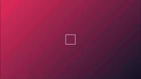 Minimalist white outline square rotating on a red and purple gradient background. - Powered by Shutterstock - Get 15% off with code: PIKWIZARD15