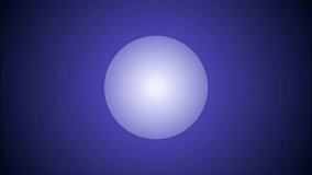 Pulsating glowing white sphere on a deep blue gradient background - Powered by Shutterstock - Get 15% off with code: PIKWIZARD15