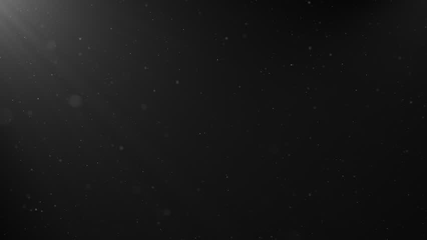 Flickering abstract Dust Particles motion. Volumetric light. Seamless loop