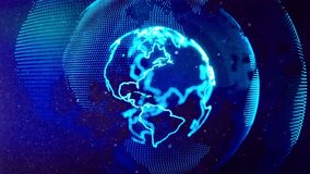 Futuristic glowing digital Earth with global data network connections. Concept of artificial intelligence, global communication, big data, cybersecurity, blockchain, cloud computing, and digital transformation. Ideal for technology advertising, business presentations, fintech, science, and innovation projects. - Powered by Shutterstock - Get 15% off with code: PIKWIZARD15