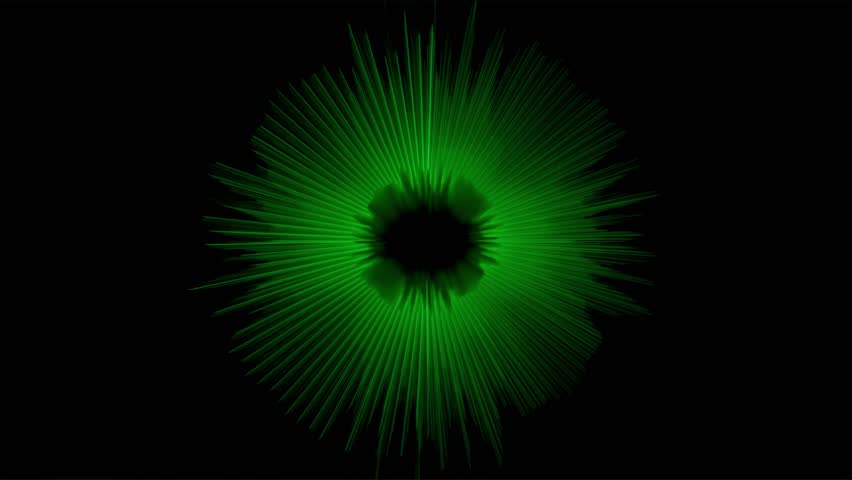 Vibrant colorful glowing radial animation