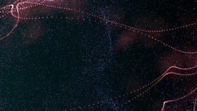 Abstract Glowing Red Particle Trails Swirling Across A Dark Textured Background With Tiny Blue Speckles Creating A Sense Of Cosmic Motion And Digital Artistry - Powered by Shutterstock - Get 15% off with code: PIKWIZARD15