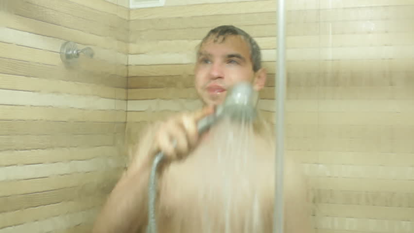 Funny Man Enjoying Shower Stock Footage Video 100 Royalty Free 3968407 Shutterstock
