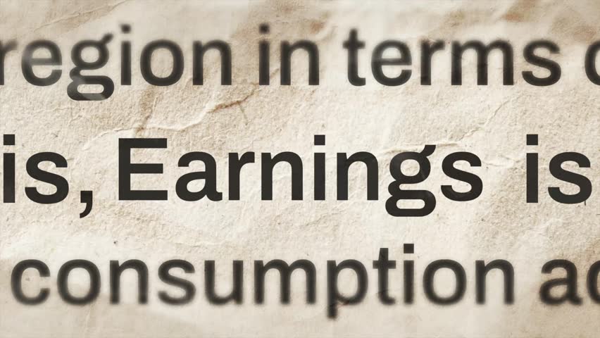 Earnings text news V2 4k resolution