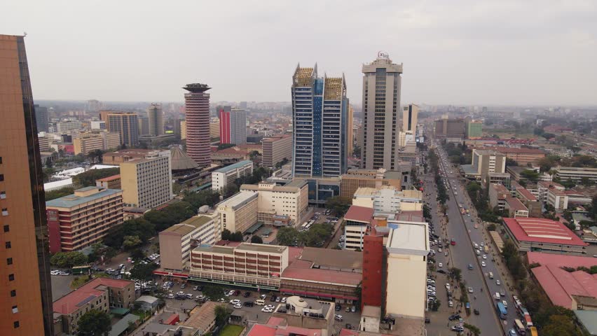High angle view of nairobi