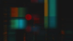 A dynamic abstract visualization of digital data, featuring glowing lines, bar graphs, and waveform patterns in blue, green, and red against a dark background, reflecting on a surface. - Powered by Shutterstock - Get 15% off with code: PIKWIZARD15