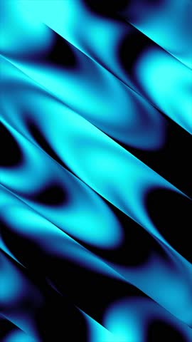 Blue Fluid Wave Motion Background, Abstract Liquid Gradient Flow With Diagonal Movement Animation