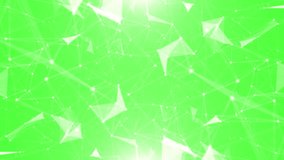 green screen plexus triangle dots and lines connection background. 6G internet connectivity, future network modern technology - Powered by Shutterstock - Get 15% off with code: PIKWIZARD15