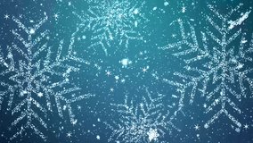 elegant snowflakes winter background, seasonal festive December holiday. Snowfall animation. gradient backdrop - Powered by Shutterstock - Get 15% off with code: PIKWIZARD15
