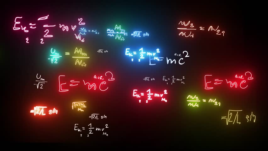 coding text, calculation saber light effect zooming out motion video