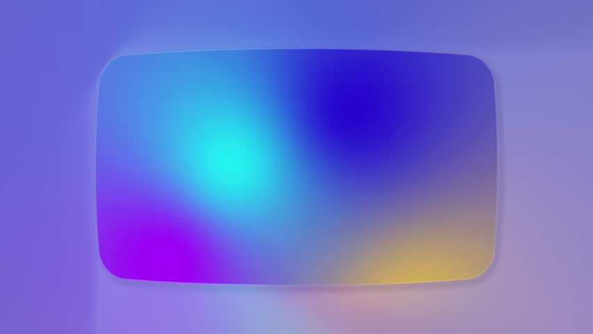 Glassmorphism-inspired abstract panel with blue, purple, and gold gradients, floating softly in a modern, futuristic space.