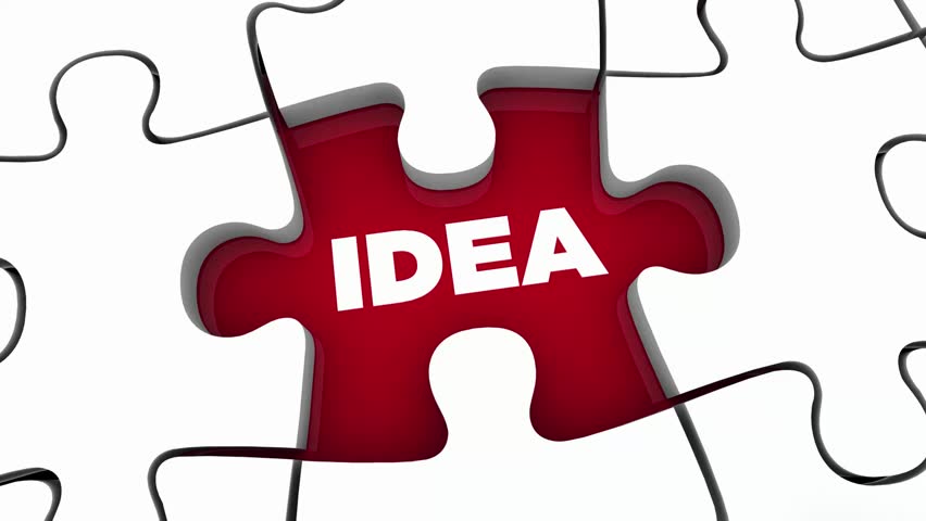 Content Creation Puzzle Pieces Idea Create Video Blog Post 3d Animation