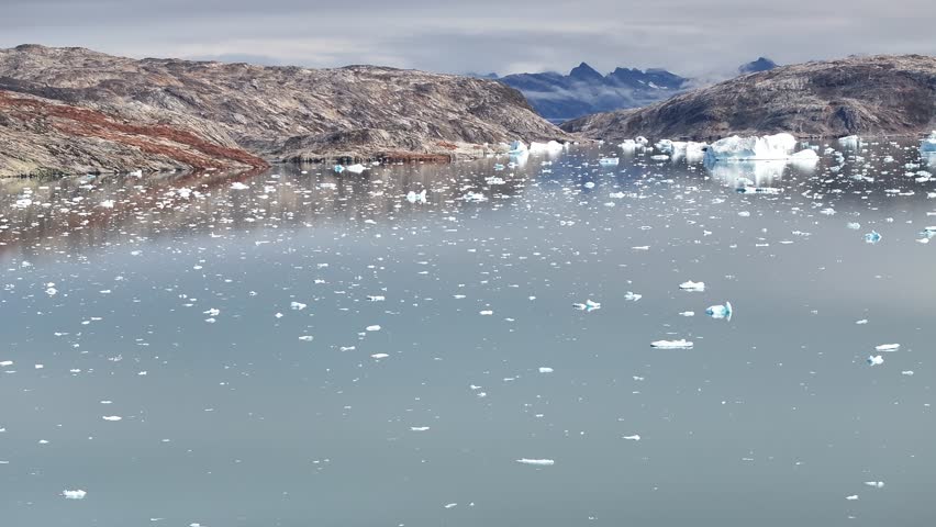 Tasiilaq Town, East Greenland, Inuit Settlement on Ammassalik Island Surrounded by Arctic Fjords and Mountains
