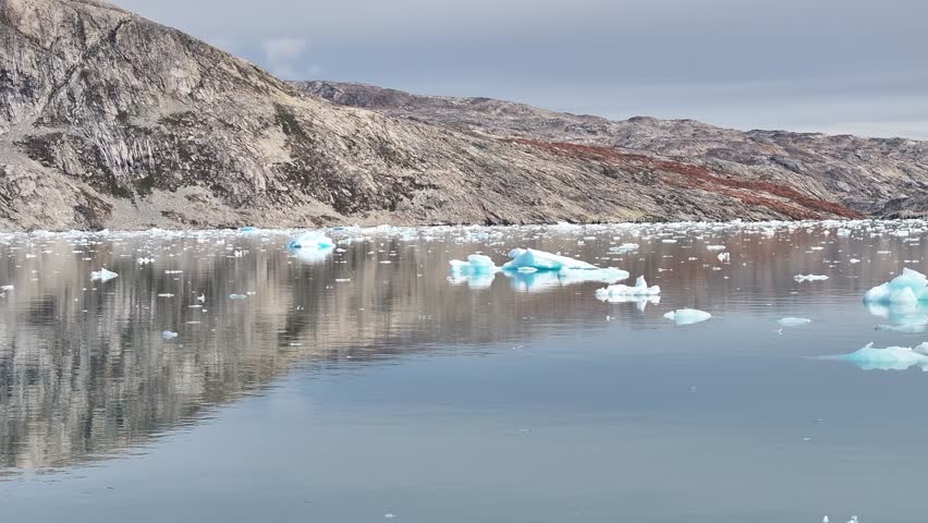 Tasiilaq Town, East Greenland, Inuit Settlement on Ammassalik Island Surrounded by Arctic Fjords and Mountains