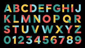 4K Colorful Alphabet Letters and Numbers Animation with Alpha Channel ,Transparent Background - Powered by Shutterstock - Get 15% off with code: PIKWIZARD15