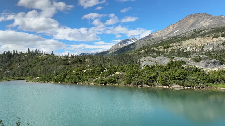 White pass and yukon route steam train excursion from Skagway Alaska into Lake bennett BC and the yukon