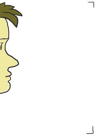  A section of a person