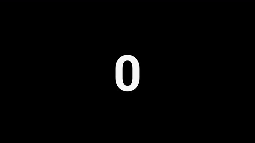 Title: Number counter animation from zero to five hundred on a transparent background, Animated counting Numbers from 0 to 500
