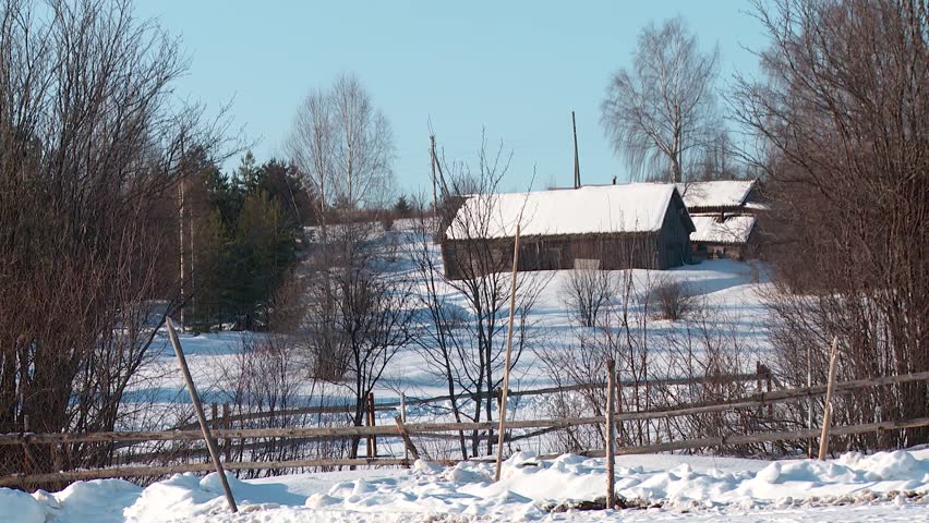 winter village with horses sleigh rides hay