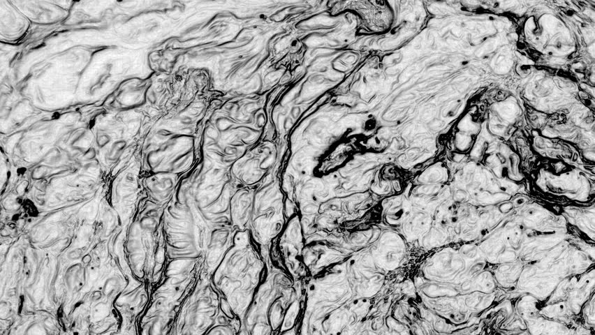 This stock video features an abstract liquid Black and white painting in motion. Use this oil motion background for ads, presentations, slideshows, text background for TV and the movies, and more.