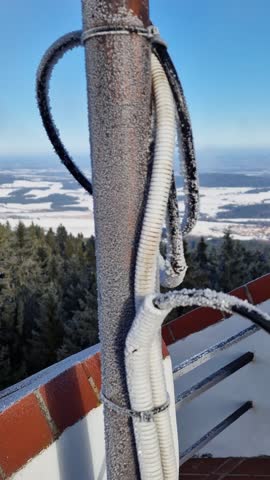 klet mountain lookoutane wonderful winter sceneries of snow covered landscape