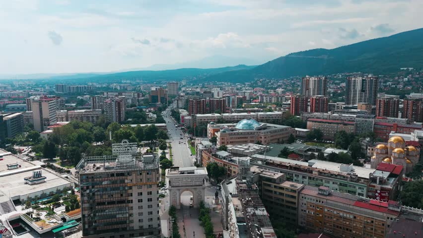 Skopje City and Old Town in North Macedonia