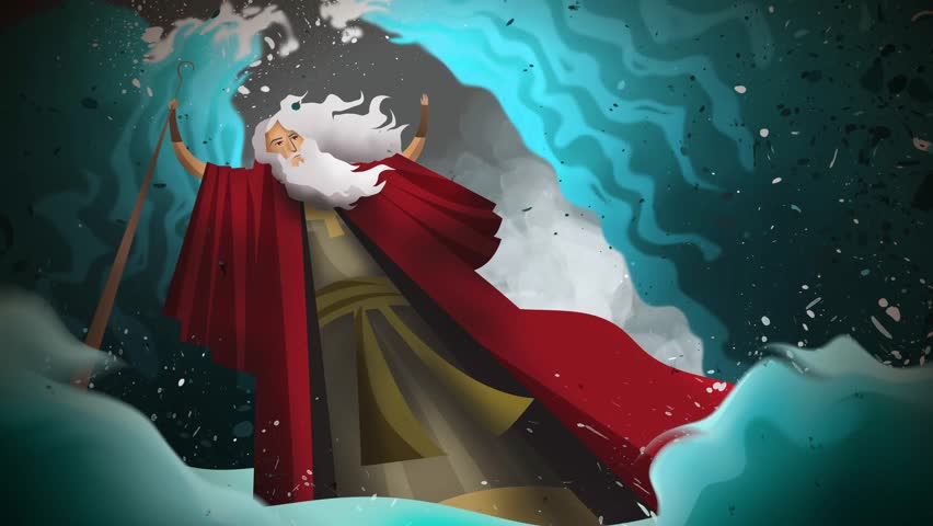 exodus moses parting the red sea