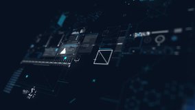 Futuristic digital interface with glowing data streams mathematical equations and geometric shapes on a dark blue background representing technology science and innovation - Powered by Shutterstock - Get 15% off with code: PIKWIZARD15