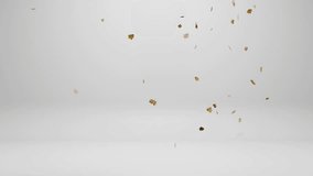 Explosion of leaf  and Dirt Particles and Debris Scattered Across White Background - Powered by Shutterstock - Get 15% off with code: PIKWIZARD15