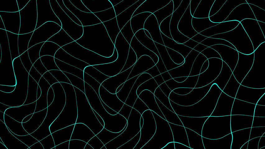 Wiggling abstract Lines grid loop animated black transparent background 4K 60 FPS