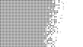 Abstract looped animation of black dots in a structured grid, halftone with circles. The elements appear and fade out over time with subtle random variation, creating a dynamic balance between order and organic motion. Suitable for motion backgrounds, business presentations, technology and data visualization concepts, explainer videos, modern interfaces, and abstract design projects. - Powered by Shutterstock - Get 15% off with code: PIKWIZARD15