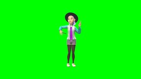 3D Teen Girl Taking Selfie Green Screen Animation. 3D teenage girl taking selfie animation on green screen. Perfect for social media ads, mobile apps, youth marketing, vlogs, and digital content creation. - Powered by Shutterstock - Get 15% off with code: PIKWIZARD15