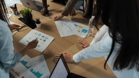 Diverse group of professionals planning a creative meeting using digital tablets, illustrating teamwork, collaboration, modern office workflow, and innovation concept. - Powered by Shutterstock - Get 15% off with code: PIKWIZARD15