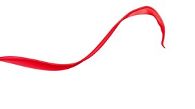Slow motion red liquid splash moving across white background. Dynamic crimson paint wave flow in high resolution clip. - Powered by Shutterstock - Get 15% off with code: PIKWIZARD15