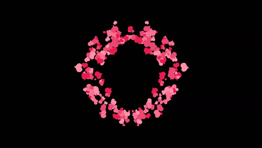 Seamless Loop Love Logo Pattern for Valentine’s Day Background