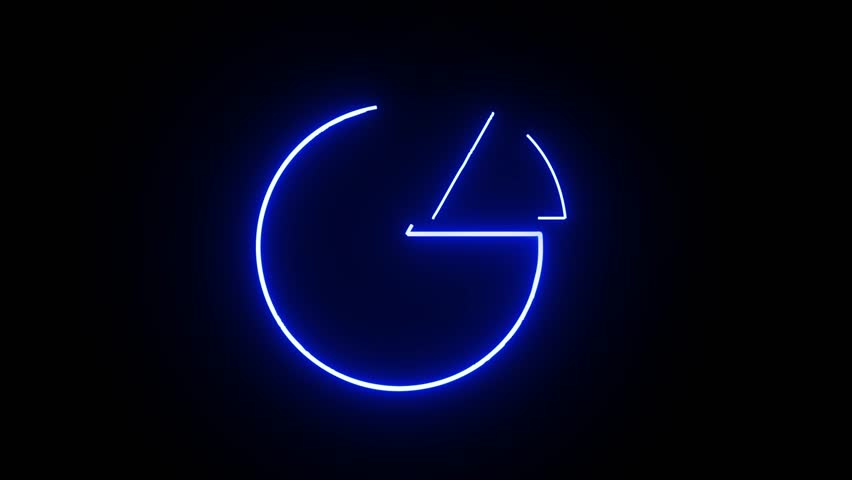 super cool storage circle and memory storage logo saber line effect 4k motion video on dark background