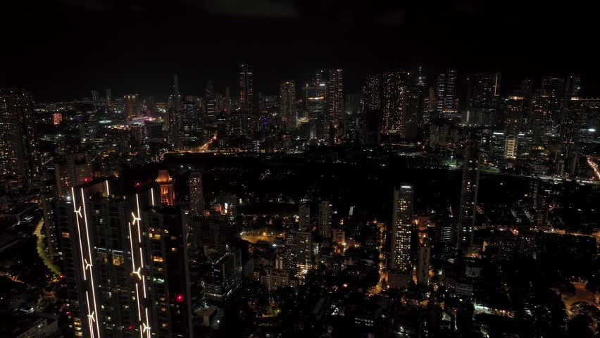 An aerial view of Mumbai