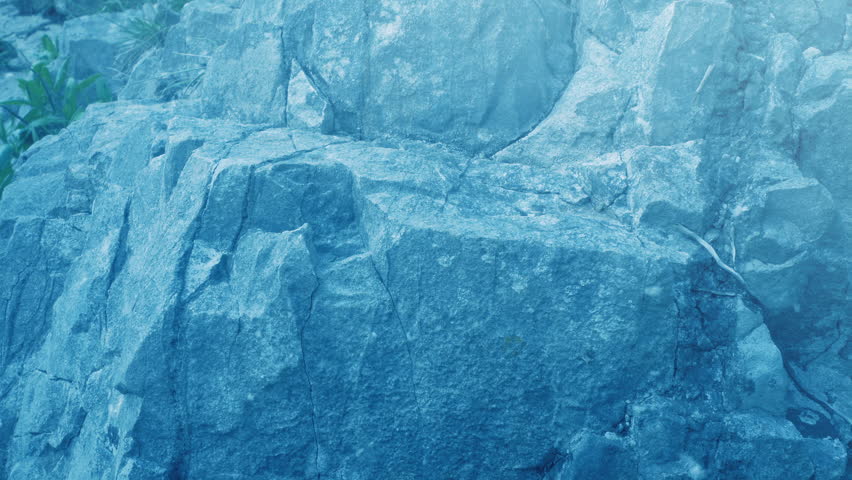 Mountain Climber Going Up In Snowfall 4 Shots